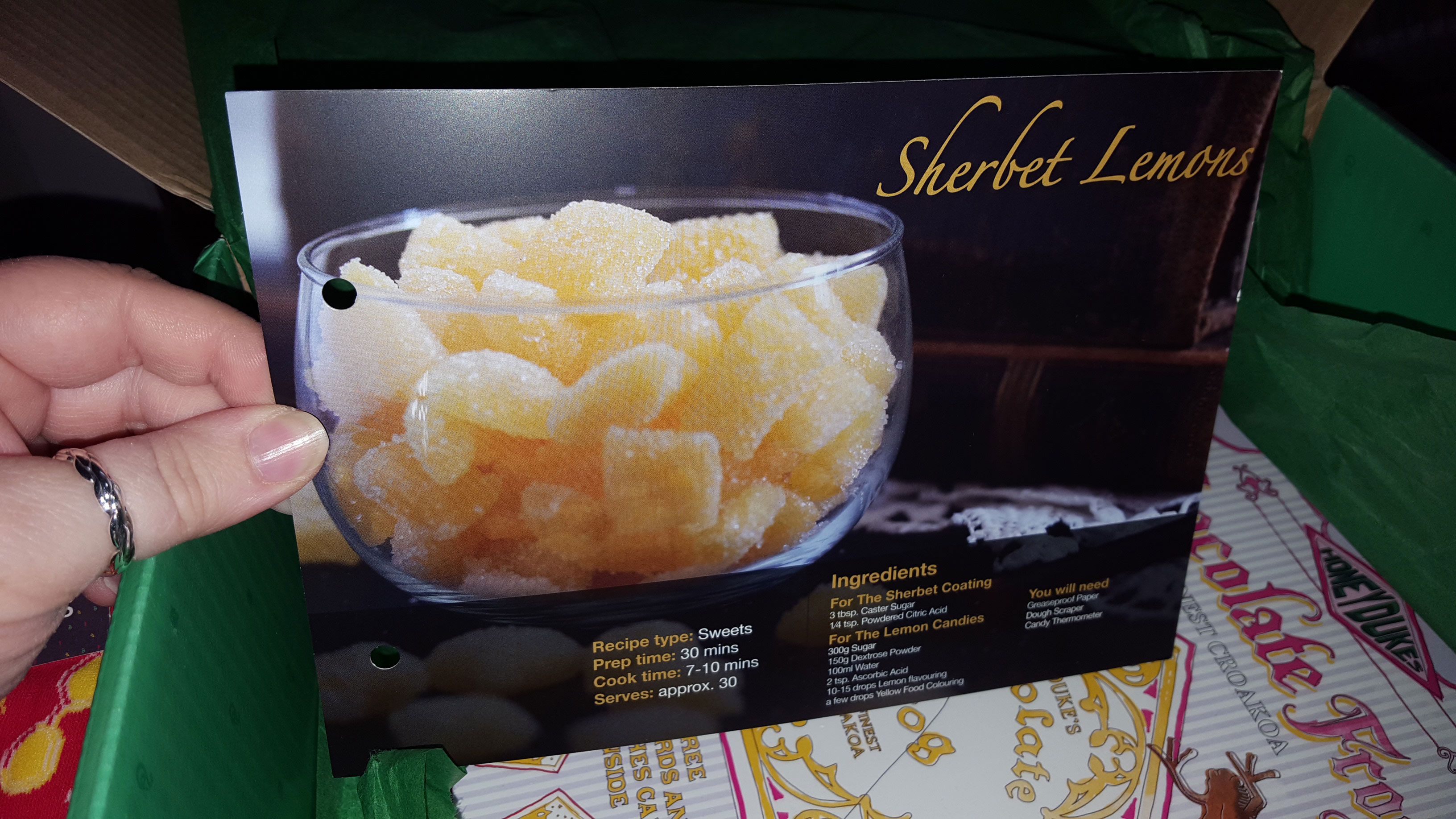 Sherbert Lemons recipe card