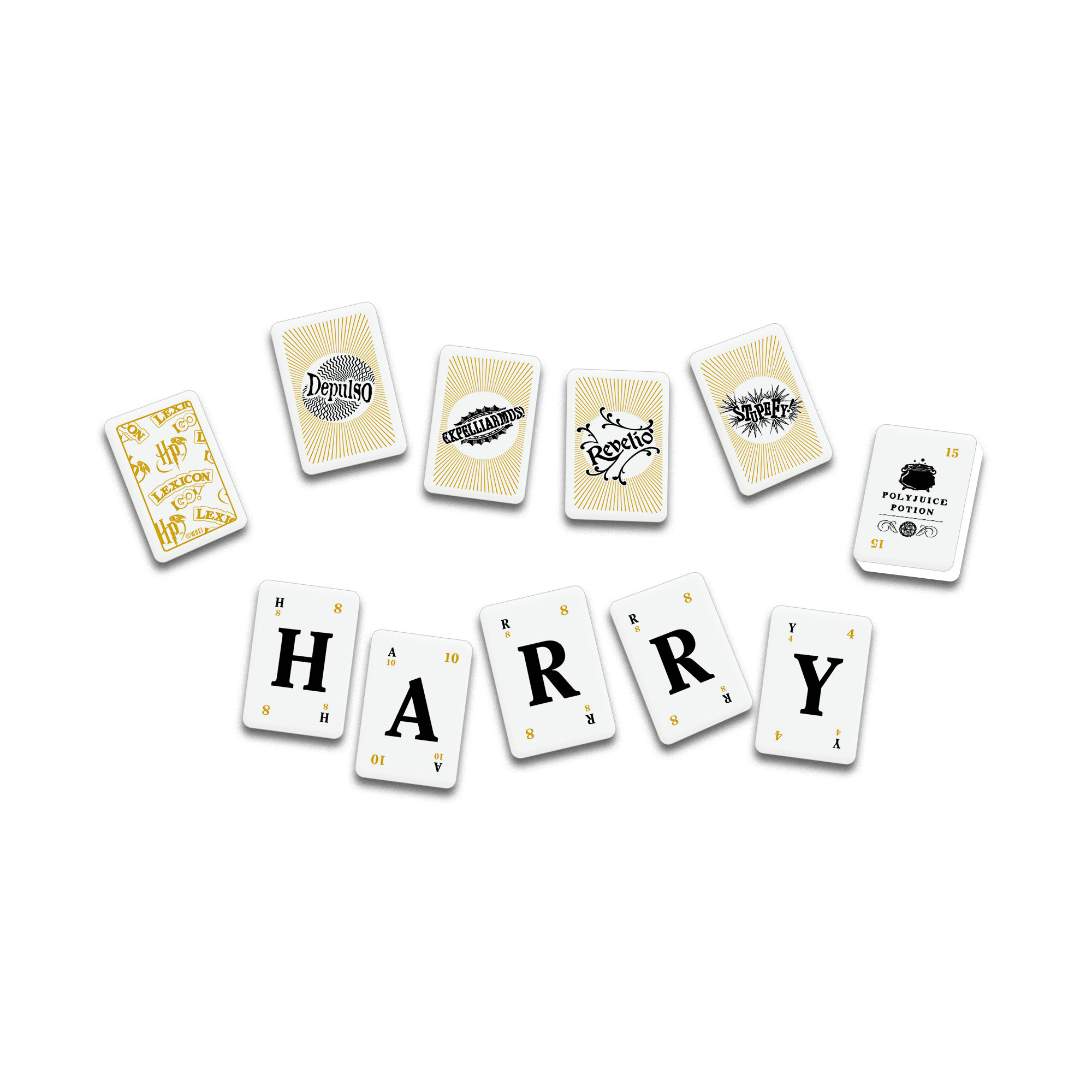 “Harry Potter” Lexicon GO! tiles spelling out “HARRY”