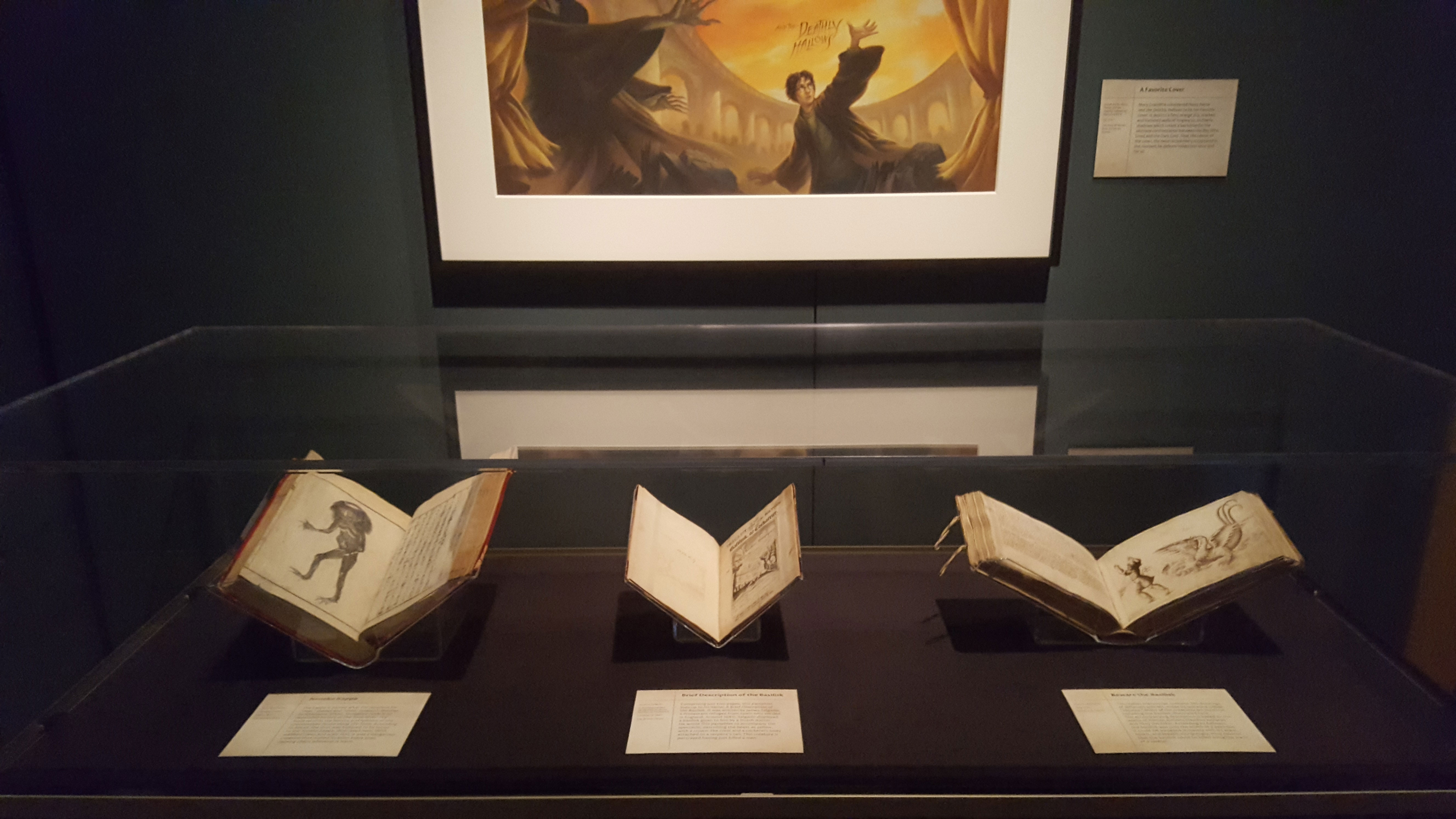 The Defense Against the Dark Arts room in the “Harry Potter: A History of Magic” exhibition