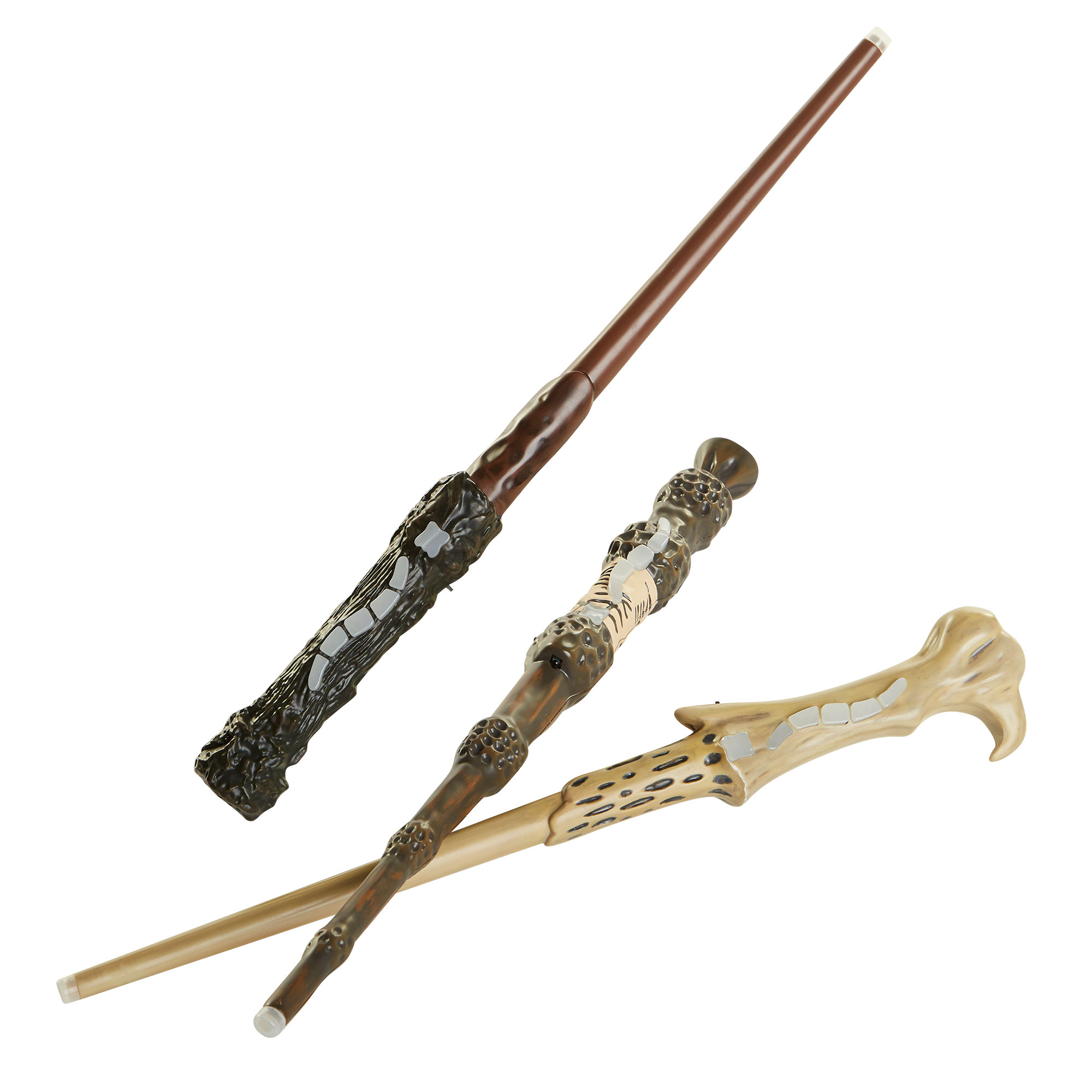 Harry Potter, Albus Dumbledore, and Lord Voldemort Wizard Training Wands from Jakks Toys