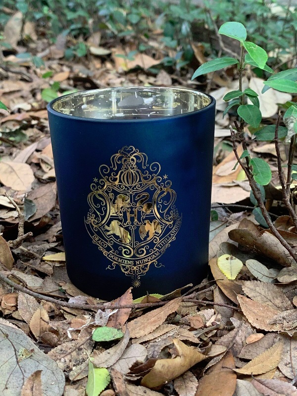 Hogwarts Crest Glass Candle from Insight Editions