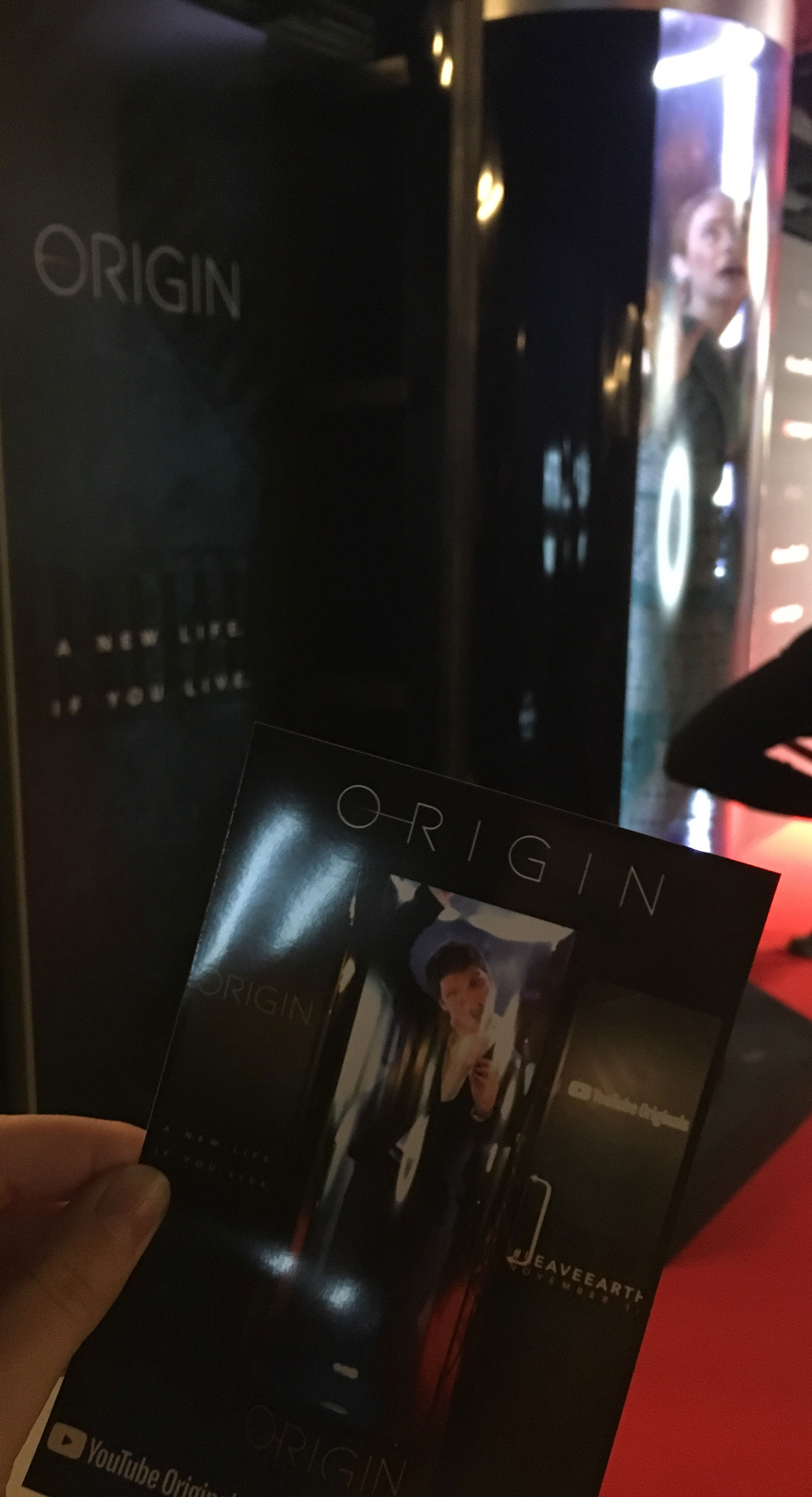 A poster for YouTube Originals series “Origin”