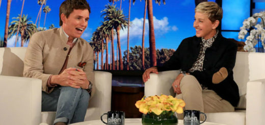 Eddie Redmayne appears on "Ellen" in 2018.