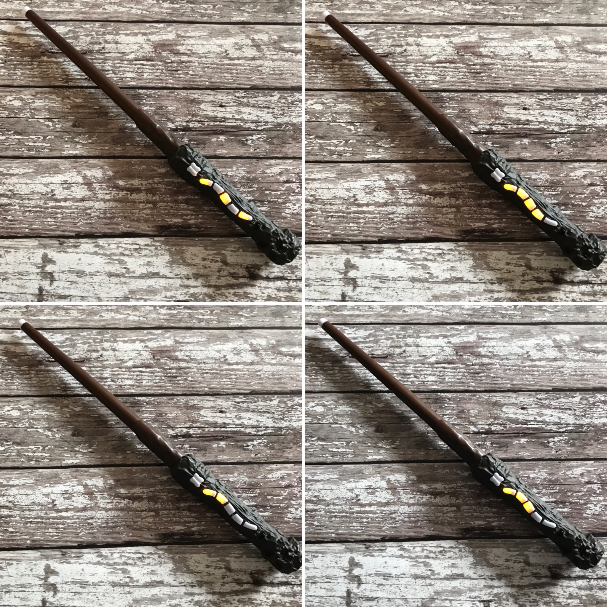 Harry Potter Training Wand showing four different spells