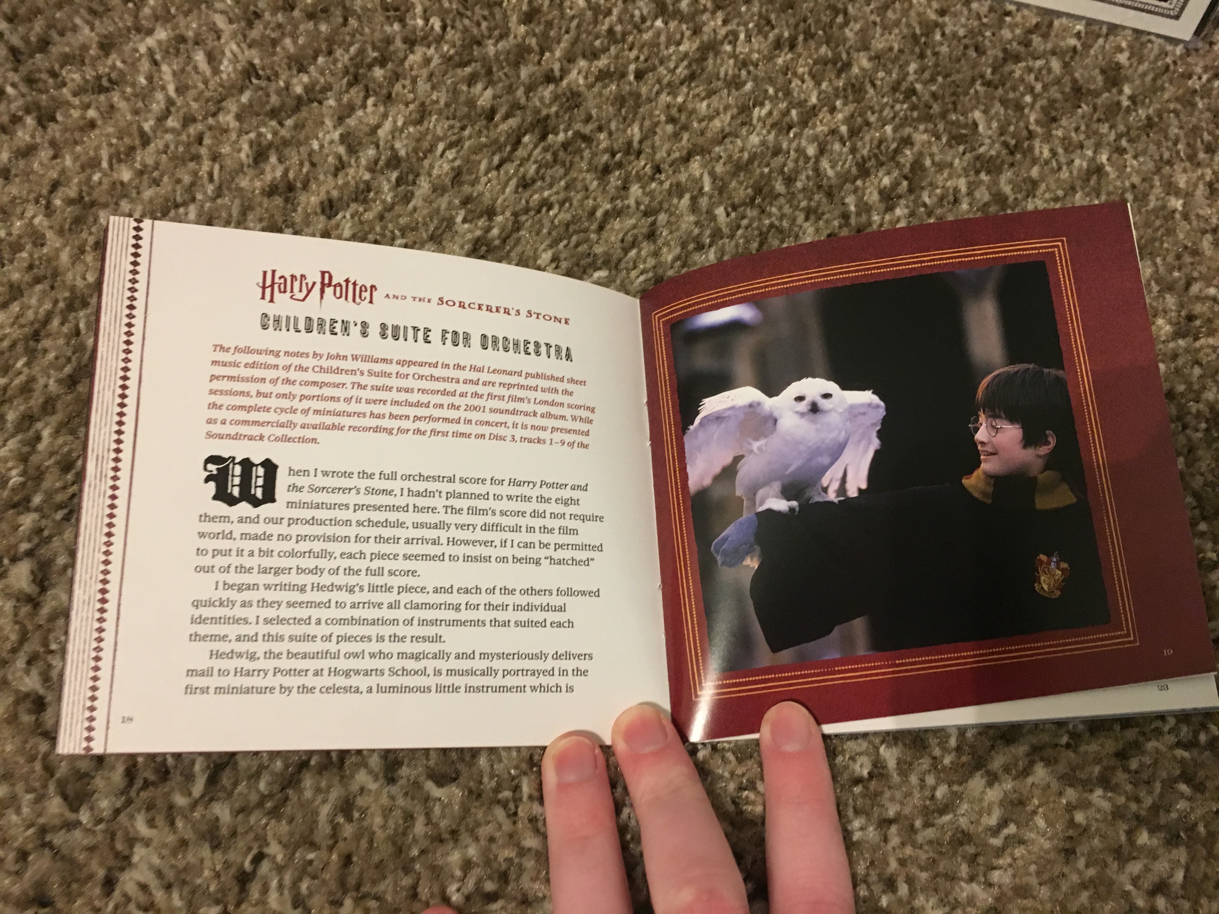 “Harry Potter: The John Williams Soundtrack Collection”, “Sorcerer’s Stone” liner notes