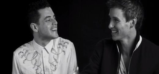 Eddie Redmayne and Rami Malek laugh during an interview with "W" magazine.