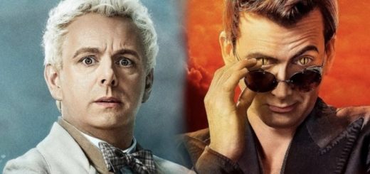 Michael Sheen and David Tennant on the "Good Omens" Poster