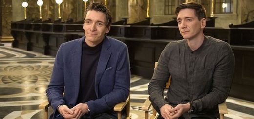 James and Oliver Phelps are seated for an interview with Digital Spy.