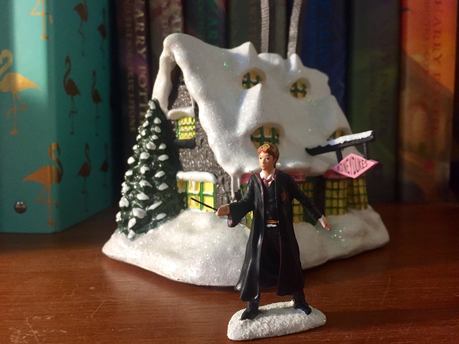 The Bradford Exchange “HONEYDUKES™” with “RON WEASLEY™”, front view showing facial detail of Ron