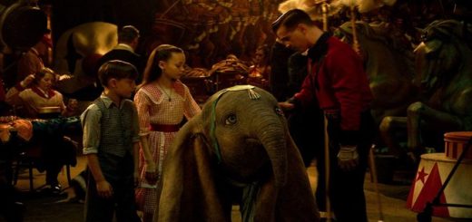 A still from "Dumbo" (2019) is shown as a featured image.
