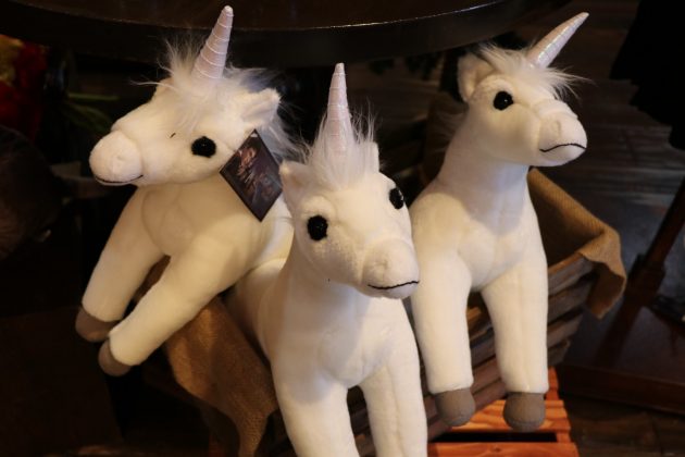 This unicorn plush is perfect for children and adults alike.