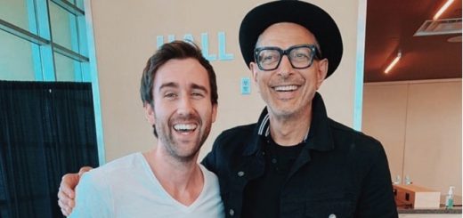 Matthew Lewis and Jeff Goldblum are photographed together.