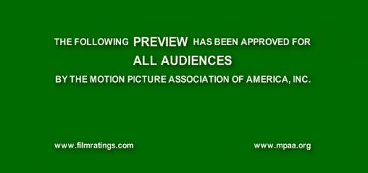 A Motion Picture Association rating shown before a trailer approves it for all audiences.