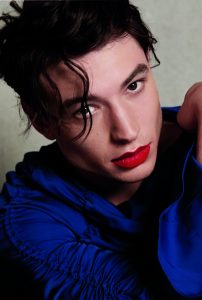 Ezra Miller is photographed for Urban Decay's "Pretty Different" campaign.