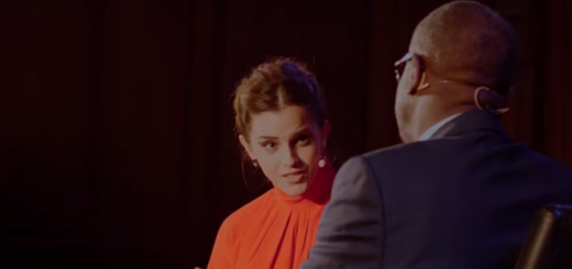 Emma Watson and Dr. Denis Mukwege converse in London, as hosted by How To Academy in 2019