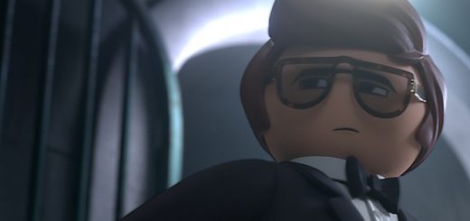 Daniel Radcliffe's character, Rex Dasher, is shown in "Playmobil: The Movie."