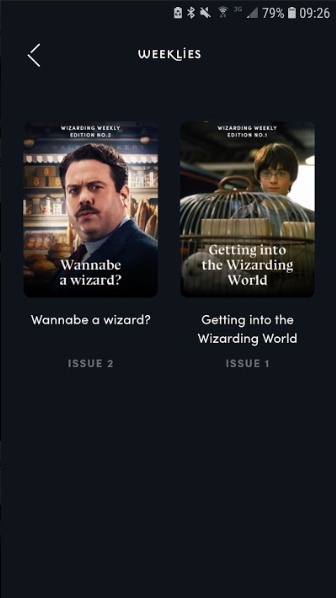 Two issues of “Wizarding Weekly” are already out