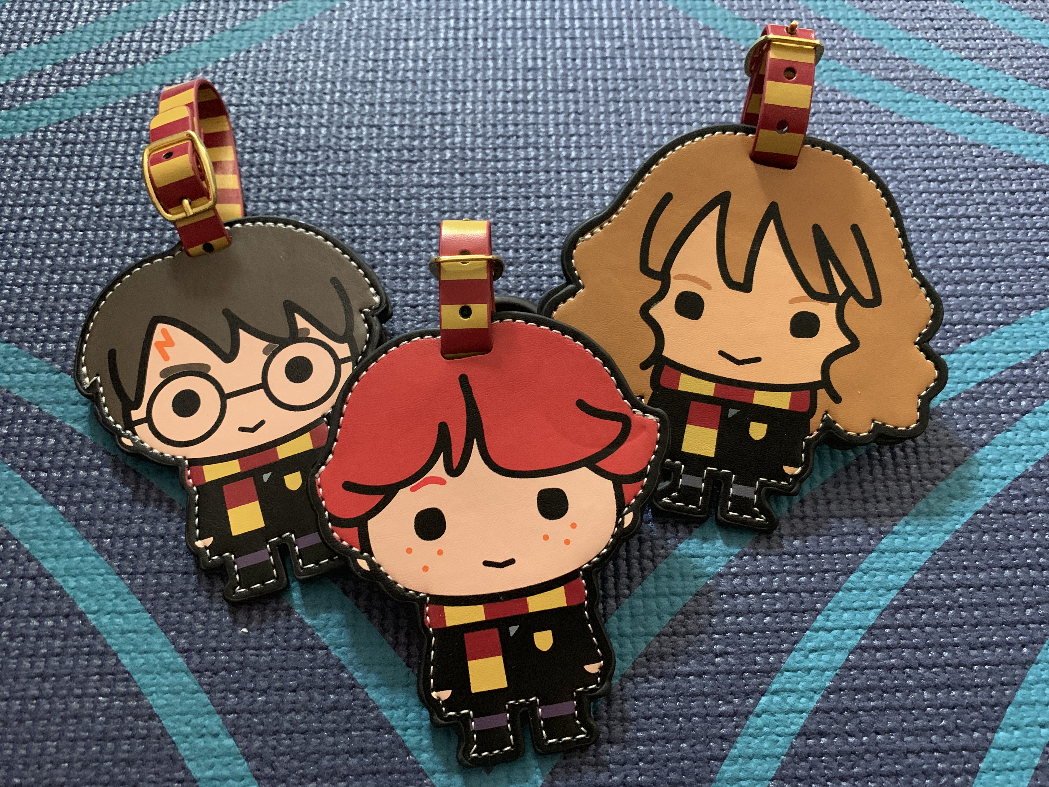 Your “Wizarding World of Harry Potter Exclusive Vacation Package” will include one set of three luggage tags (Harry, Ron, and Hermione).