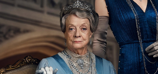 Dame Maggie Smith appears as the Dowager Countess of Grantham in a poster for "Downton Abbey".