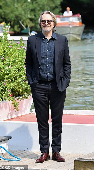 Gary Oldman was looking dapper as he arrived at the Venice International Film Festival.