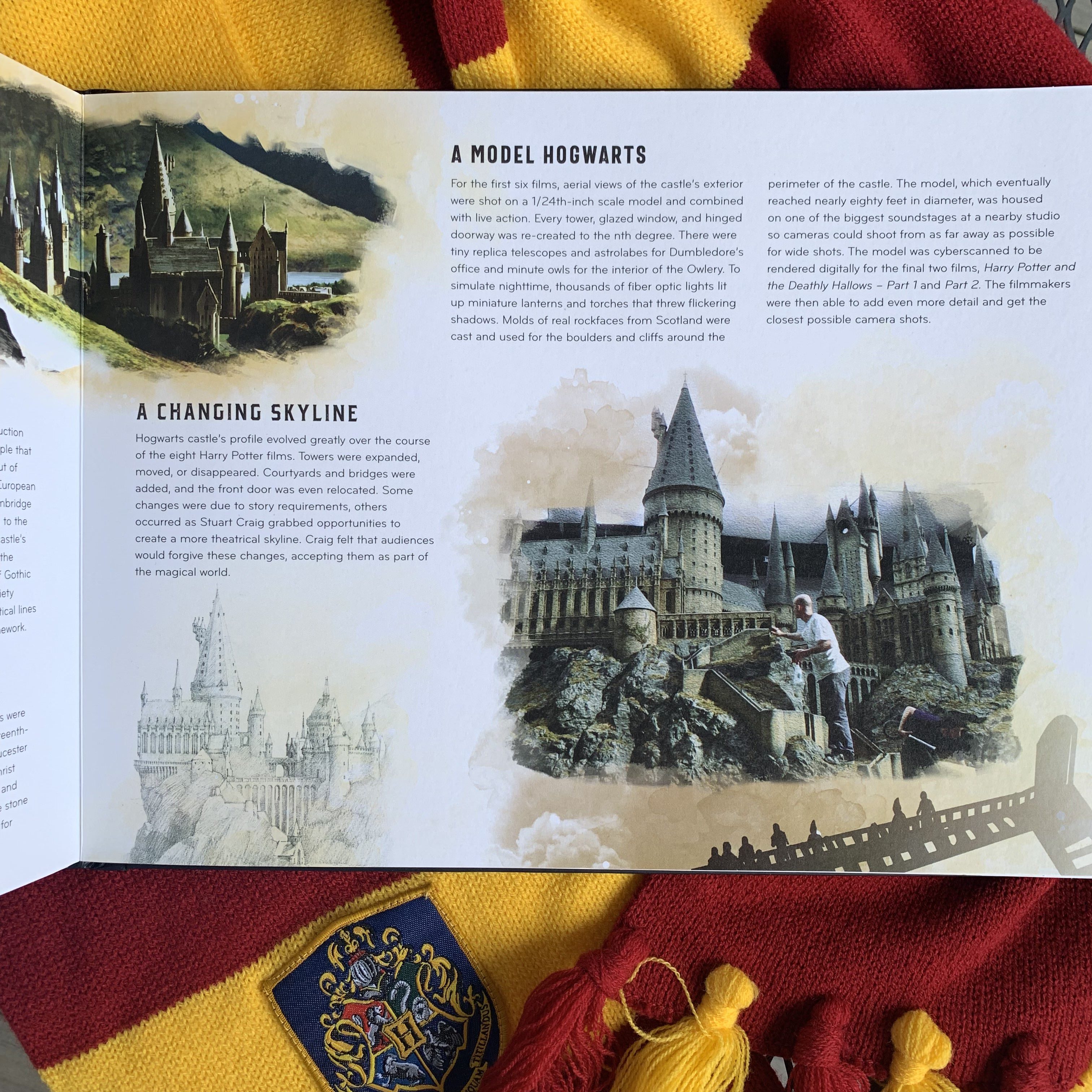 “Harry Potter: Magical Places: A Paper Scenes Book” Hogwarts spread