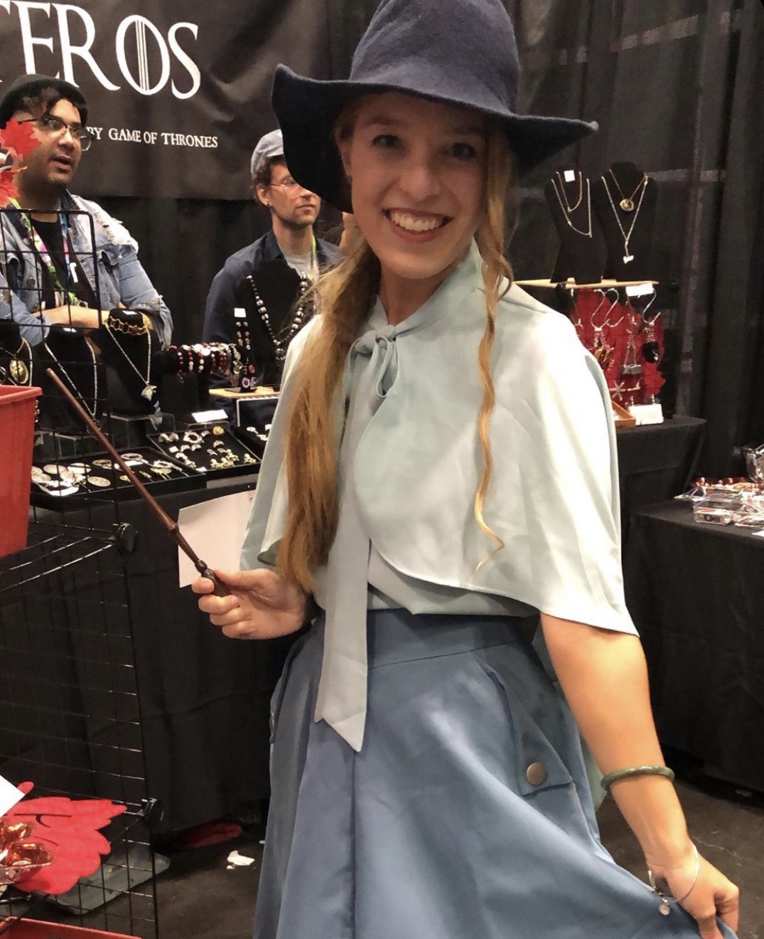 We spotted this fan cosplaying as Fleur Delacour at New York Comic Con.