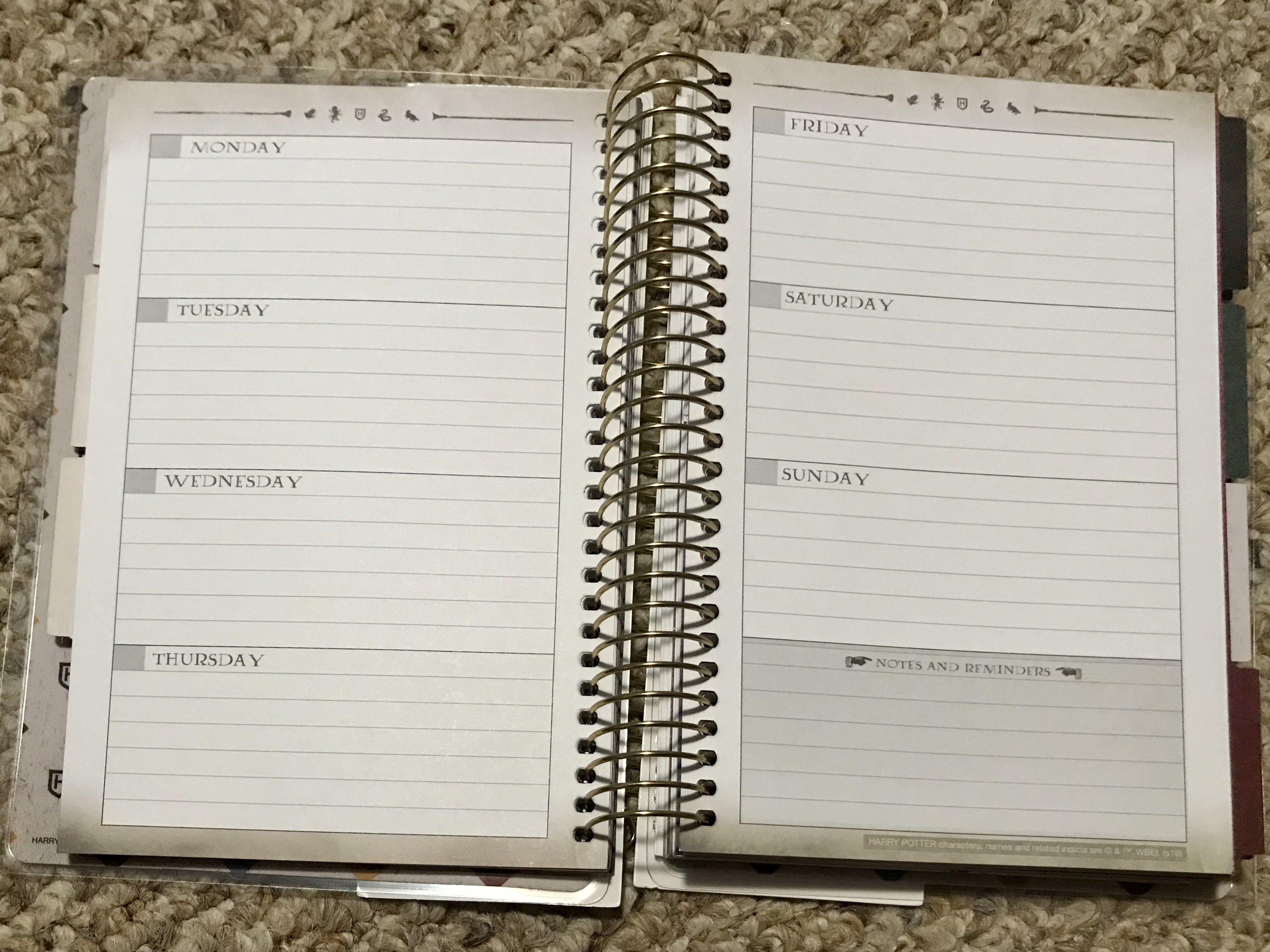 Paper House Productions – mini planner week spread