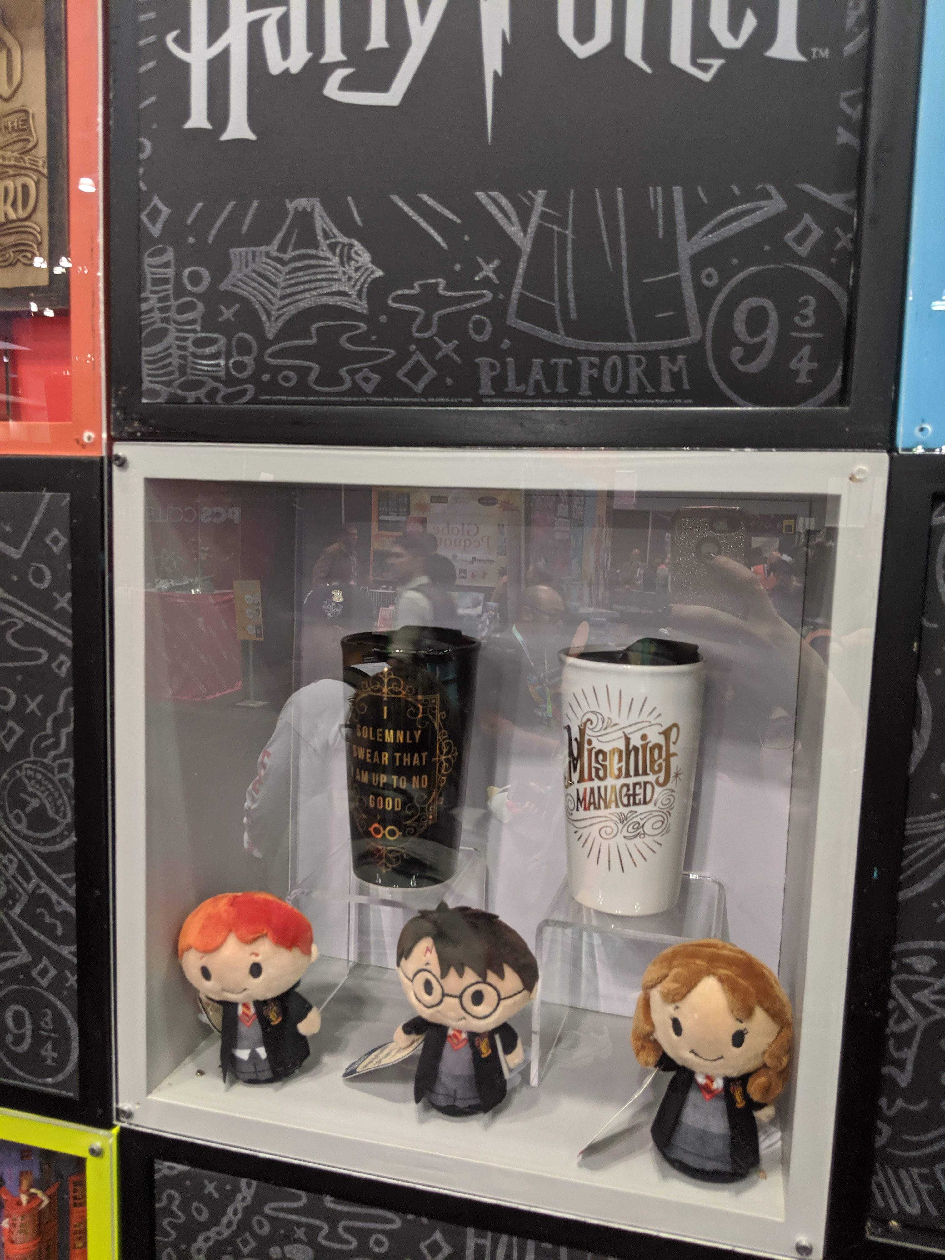 The golden trio is featured in itty bitty form.