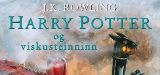 Front cover of Harry Potter and the Sorcerer's Stone Icelandic illustrated edition.