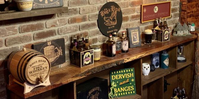 Indiana Family Transforms Basement into “Harry Potter”-Themed Bar