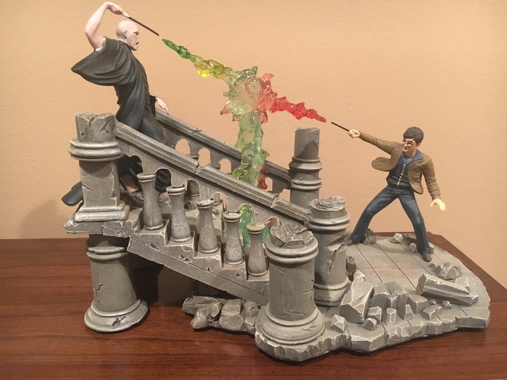 Battle of Hogwarts Illuminated Sculpture by The Bradford Exchange