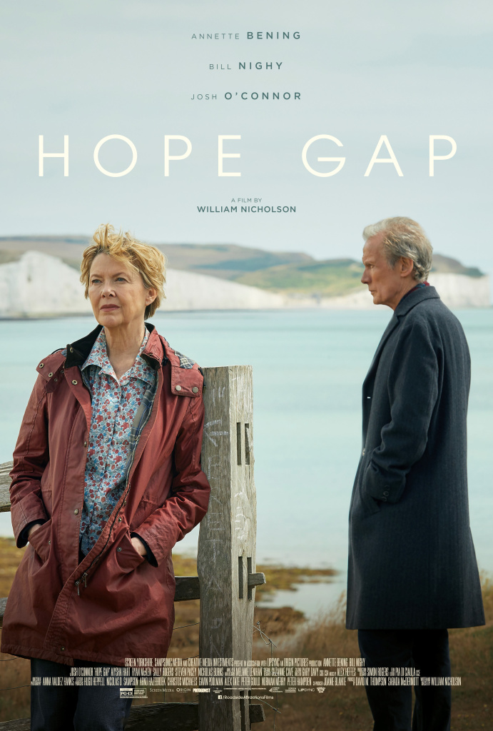 Bill Nighy and Annette Bening in the movie poster for "Hope Gap".