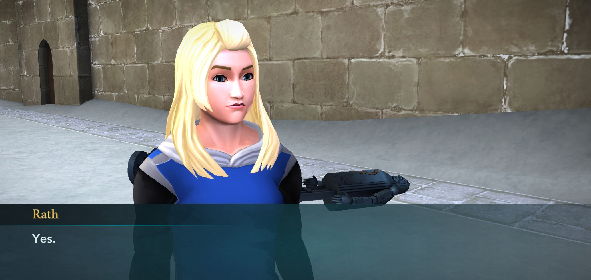 Erika Rath is a woman of few words in "Harry Potter: Hogwarts Mystery".