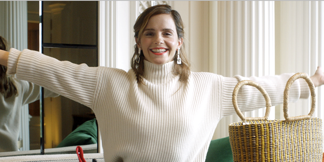 Emma Watson unpacks bag for British Vogue