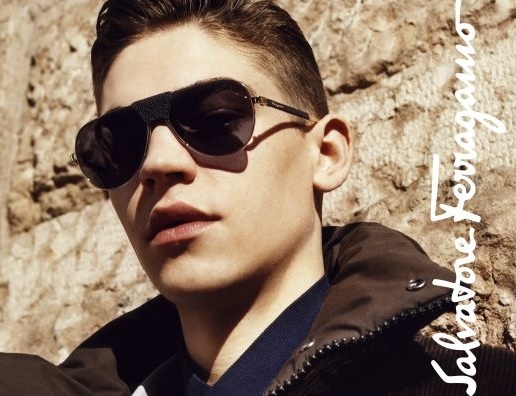 Hero Fiennes-Tiffin is too cool for school (even for Hogwarts) in this Salvatore Ferragamo campaign photo.