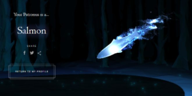 Salmon Patronus from Pottermore