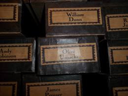 Wand box for Will Dunn (James Sirius Potter) at WB Studio Tour