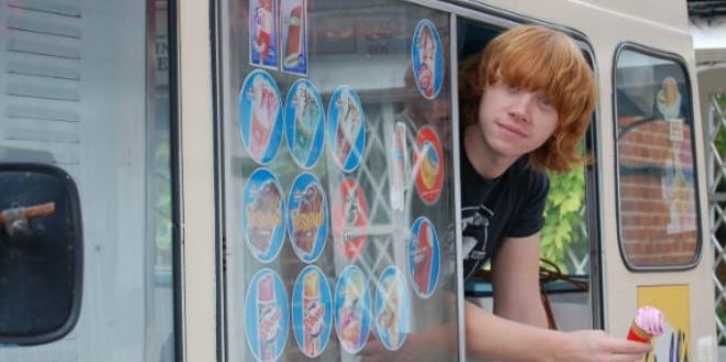 Rupert Grint Ice Cream Van