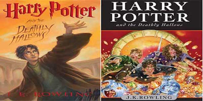 This is the book cover for "Harry Potter and the Deathly Hallows"