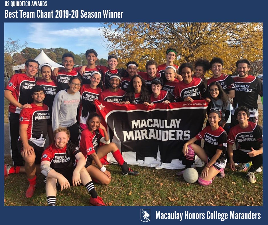 The Best Chant Award went to Macaulay Honors College Marauders.