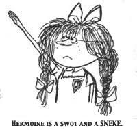 The character of Hermione in Molesworth, one of Rowling's favorite books
