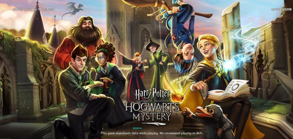 A new loading graphic depicts your friends in vibrant color in "Harry Potter: Hogwarts Mystery".