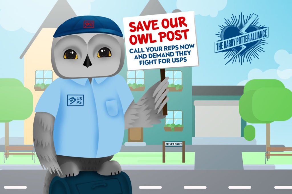 This is a postcard for HPA's USPS campaign.