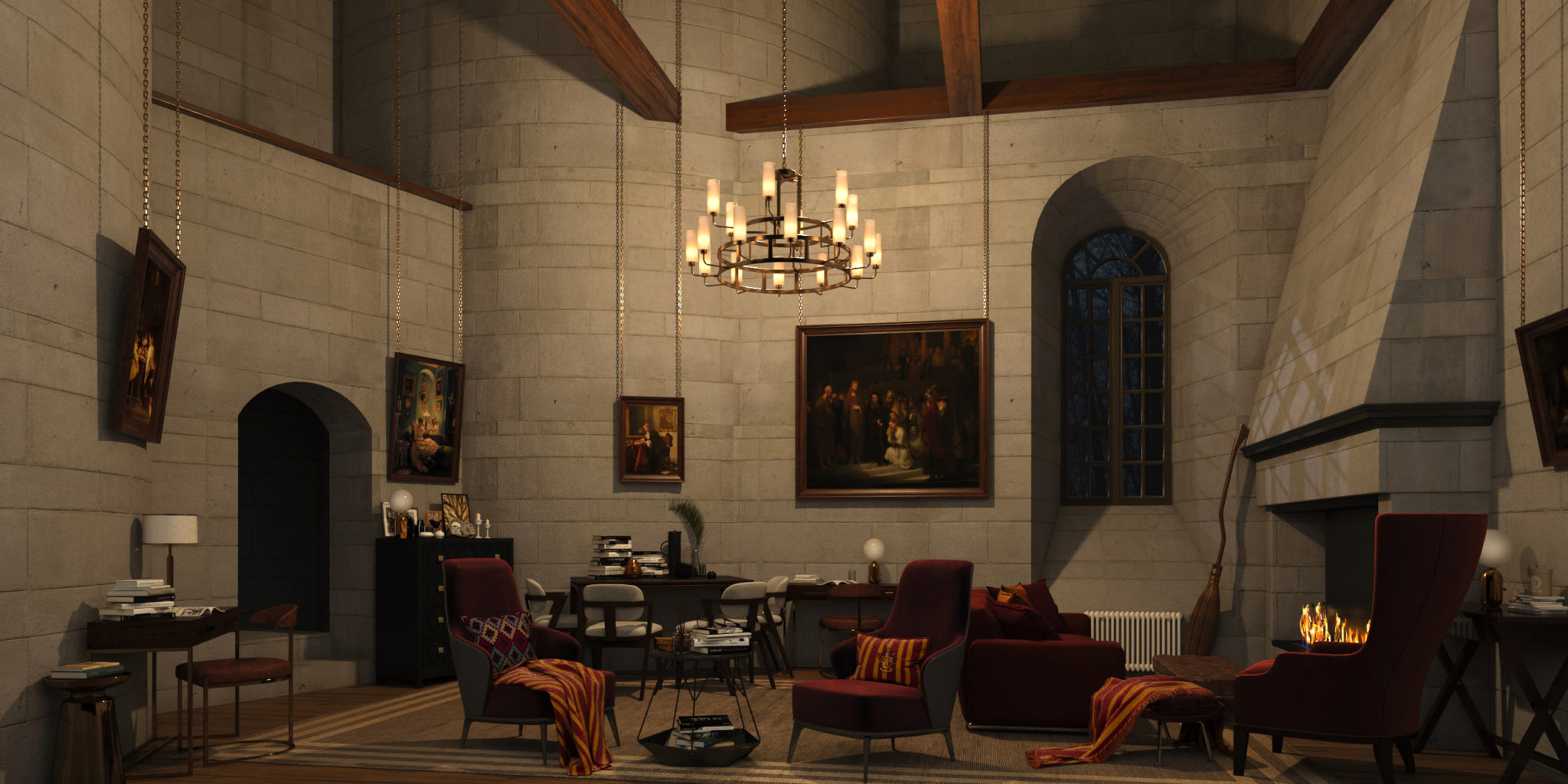 The Gryffindor Common Room Gets a Modern Redesign! | LaptrinhX / News