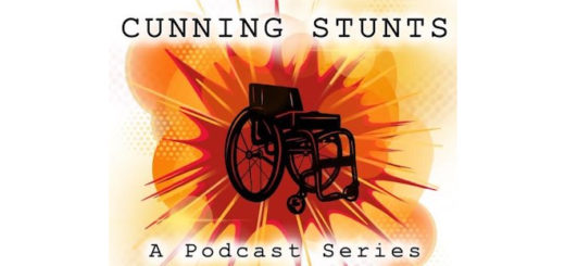 The logo of David Holmes and Daniel Radcliffe's new podcast "Cunning Stunts".