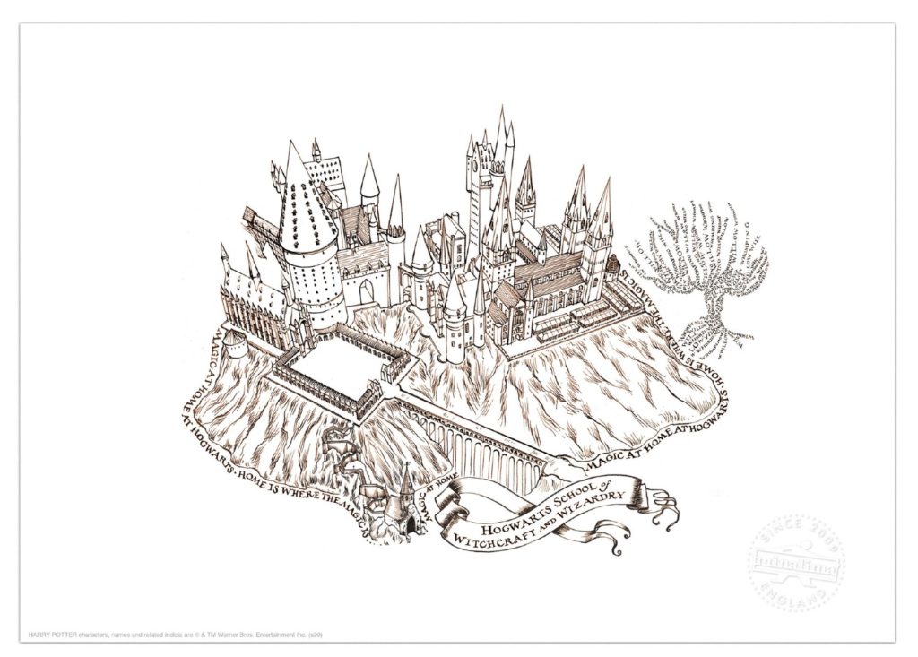 First sketch of Hogwarts for the movies  rharrypotter