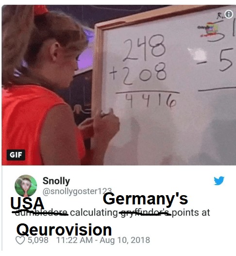 Germany had many points.
