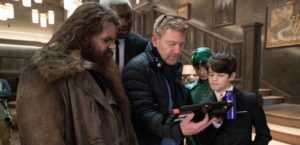 This is a photo during the filming of "Artemis Fowl".