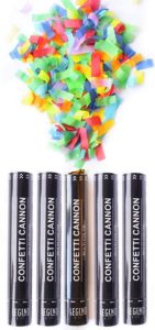 Confetti cannon party poppers