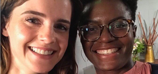 Emma Watson and author Reni Eddo-Lodge are pictured together in a selfie that was posted to Twitter by Emma in October 2018.